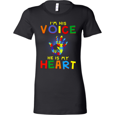 I'm-His-Voice-He-Is-My-Heart-Shirts-autism-shirts-autism-awareness-autism-shirt-for-mom-autism-shirt-teacher-autism-mom-autism-gifts-autism-awareness-shirt- puzzle-pieces-autistic-autistic-children-autism-spectrum-clothing-women-shirt