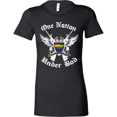 One-Nation-Under-God-Shirt-Gay-Pride-Shirts-LGBT-Lesbian-Equality-Gay-Rainbow-Pride-Clothing-Women