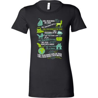 Reading Shirt. I will Read Books Everywhere. Books T-shirt. Librarian Shirt. Book Lover Gift. Librarian Gift. Gift for Best Friend. 2018.