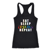 EAT-SLEEP-LESBIAN-REPEAT-LGBT-SHIRTS-gay-pride-rainbow-lesbian-equality-clothing-women-men-racerback-tank-tops