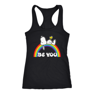 Be-You-Shirts-Snoopy-Shirts-LGBT-SHIRTS-gay-pride-shirts-gay-pride-rainbow-lesbian-equality-clothing-women-men-racerback-tank-tops