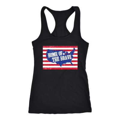 Home-of-the-Brave-Shirt-patriotic-eagle-american-eagle-bald-eagle-american-flag-4th-of-july-red-white-and-blue-independence-day-stars-and-stripes-Memories-day-United-States-USA-Fourth-of-July-veteran-t-shirt-veteran-shirt-gift-for-veteran-veteran-military-t-shirt-solider-family-shirt-birthday-shirt-funny-shirts-sarcastic-shirt-best-friend-shirt-clothing-women-men-racerback-tank-tops