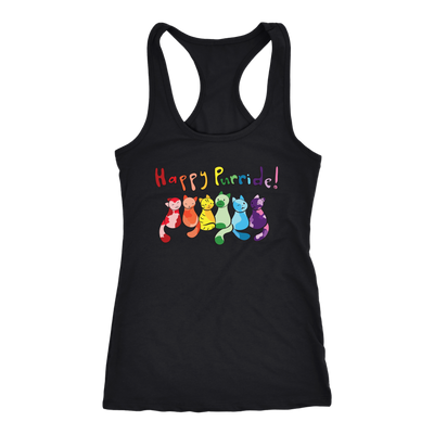 Happy Purride Shirt 2018, LGBT Gay Lesbian Pride Raceback Tank Shirt 2018