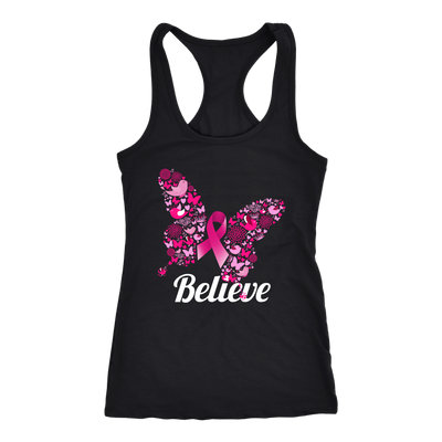 Believe-Butterfly-breast-cancer-shirt-breast-cancer-cancer-awareness-cancer-shirt-cancer-survivor-pink-ribbon-pink-ribbon-shirt-awareness-shirt-family-shirt-birthday-shirt-best-friend-shirt-clothing-women-men-racerback-tank-tops