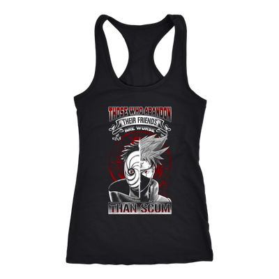 Naruto Shirt, Kakashi Obito Shirt, Those Who Abandon Their Friends Are Worse Than Scum