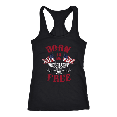 Born-to-be-Free-patriotic-eagle-american-eagle-bald-eagle-american-flag-4th-of-july-red-white-and-blue-independence-day-stars-and-stripes-Memories-day-United-States-USA-Fourth-of-July-veteran-t-shirt-veteran-shirt-gift-for-veteran-veteran-military-t-shirt-solider-family-shirt-birthday-shirt-funny-shirts-sarcastic-shirt-best-friend-shirt-clothing-women-men-racerback-tank-tops