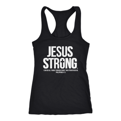 Jesus-Strong-Shirt-Jesus-Shirt-Christian-Shirt-anniversary-gift-family-shirt-birthday-shirt-funny-shirts-sarcastic-shirt-best-friend-shirt-clothing-women-men-racerback-tank-tops