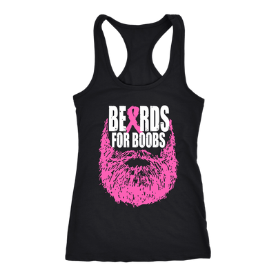 Beards-for-Boobs-Shirt-breast-cancer-shirt-breast-cancer-cancer-awareness-cancer-shirt-cancer-survivor-pink-ribbon-pink-ribbon-shirt-awareness-shirt-family-shirt-birthday-shirt-best-friend-shirt-clothing-women-men-racerback-tank-tops