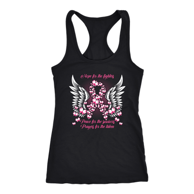 Hope-for-The-Fighters-Peace-for-The-Survivors-Prayers-for-The-Taken-breast-cancer-shirt-breast-cancer-cancer-awareness-cancer-shirt-cancer-survivor-pink-ribbon-pink-ribbon-shirt-awareness-shirt-family-shirt-birthday-shirt-best-friend-shirt-clothing-women-men-racerback-tank-tops