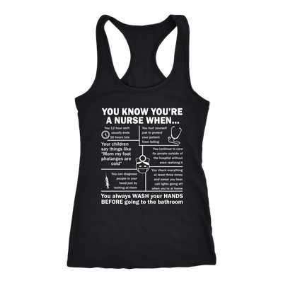 You-Know-You-re-A-Nurse-When-Shirt-nurse-shirt-nurse-gift-nurse-nurse-appreciation-nurse-shirts-rn-shirt-personalized-nurse-gift-for-nurse-rn-nurse-life-registered-nurse-clothing-women-men-racerback-tank-tops