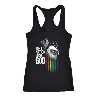ONE-NATION-UNDER-GOD-lgbt-shirts-gay-pride-shirts-rainbow-lesbian-equality-clothing-men-women-shirt-racerback-tank-tops-unisex