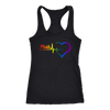 Pride Heartbeat Rainbow Shirt, LGBT Shirt, Nurse Shirt