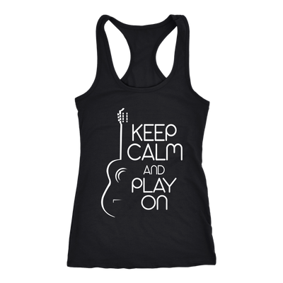 Keep Calm and Play On Guitar Shirt, Guitar Shirt