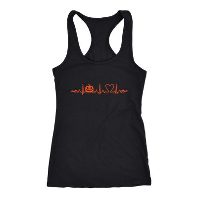 Pumpkin-Heartbeat-Nurse-Halloween-Shirt-nurse-shirt-nurse-gift-nurse-nurse-appreciation-nurse-shirts-rn-shirt-personalized-nurse-gift-for-nurse-rn-nurse-life-registered-nurse-clothing-women-men-racerback-tank-tops