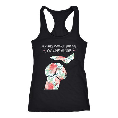 Nurse Dogs Shirt, A Nurse Cannot Survive on Wine Alone Shirt