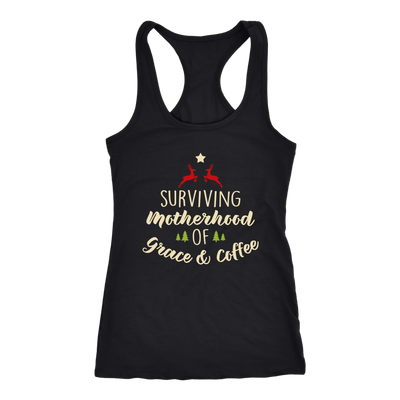 Surviving-Motherhood-on-Grace-and-Coffee-Shirt-mom-shirt-gift-for-mom-mom-tshirt-mom-gift-mom-shirts-mother-shirt-funny-mom-shirt-mama-shirt-mother-shirts-mother-day-anniversary-gift-family-shirt-birthday-shirt-funny-shirts-sarcastic-shirt-best-friend-shirt-clothing-women-men-racerback-tank-tops