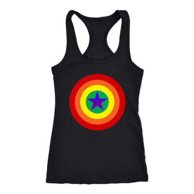 CAPTAIN-AMERICA-T-SHIRT-LGBT-SHIRTS-gay-pride-SHIRTS-rainbow-lesbian-equality-clothing-women-men-unisex-racerback-tank-tops