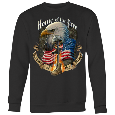 Home-of-the-Free-Because-of-the-Brave-Shirt-patriotic-eagle-american-eagle-bald-eagle-american-flag-4th-of-july-red-white-and-blue-independence-day-stars-and-stripes-Memories-day-United-States-USA-Fourth-of-July-veteran-t-shirt-veteran-shirt-gift-for-veteran-veteran-military-t-shirt-solider-family-shirt-birthday-shirt-funny-shirts-sarcastic-shirt-best-friend-shirt-clothing-women-men-sweatshirt