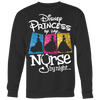 Disney-Princess-By-Day-Nurse-By-Night-Shirts-nurse-shirt-nurse-gift-nurse-nurse-appreciation-nurse-shirts-rn-shirt-personalized-nurse-gift-for-nurse-rn-nurse-life-registered-nurse-clothing-women-men-sweatshirt