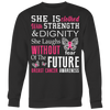 She Is Clothed With Strength Dignity Shirt, Breast Cancer Shirt