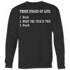 Three-Stages-of-Life-Birth-What-The-Fuck-is-This-Death-Shirt-funny-shirt-funny-shirts-sarcasm-shirt-humorous-shirt-novelty-shirt-gift-for-her-gift-for-him-sarcastic-shirt-best-friend-shirt-clothing-women-men-sweatshirt
