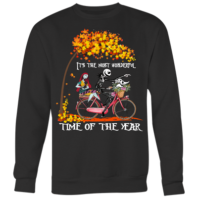 Jack Skellington with Sally It's The Most Wonderful Time Of The Year Shirt