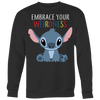 Embrace-Your-Weirdness-Shirt-stitch-autism-shirts-autism-awareness-autism-shirt-for-mom-autism-shirt-teacher-autism-mom-autism-gifts-autism-awareness-shirt- puzzle-pieces-autistic-autistic-children-autism-spectrum-clothing-women-men-sweatshirt