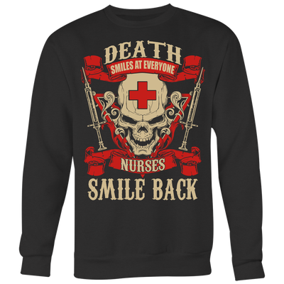 Death Smiles At Everyone Nurses Smile Shirt, Nurse Shirts