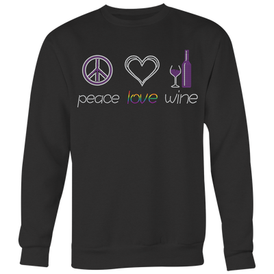 Peace-Love-Wine-Shirts-LGBT-SHIRTS-gay-pride-shirts-gay-pride-rainbow-lesbian-equality-clothing-women-men-sweatshirt