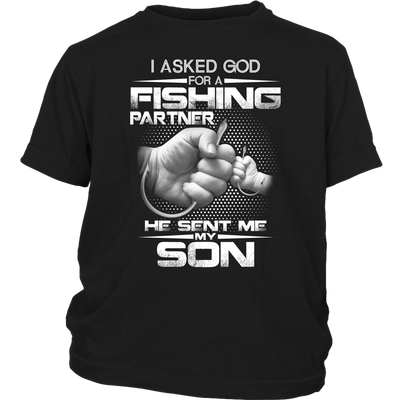 I-Asked-God-for-a-Fishing-Partner-He-Sent-Me-My-Son-Shirts-fishing-shirts-son-shirts-dad-shirt-father-shirt-fathers-day-gift-new-dad-gift-for-dad-funny-dad shirt-father-gift-new-dad-shirt-anniversary-gift-family-shirt-birthday-shirt-funny-shirts-sarcastic-shirt-best-friend-shirt-clothing-women-men-unisex-youth-shirt