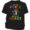 I'm-His-Voice-He-Is-My-Heart-Shirts-autism-shirts-autism-awareness-autism-shirt-for-mom-autism-shirt-teacher-autism-mom-autism-gifts-autism-awareness-shirt- puzzle-pieces-autistic-autistic-children-autism-spectrum-clothing-kid-district-youth-shirt