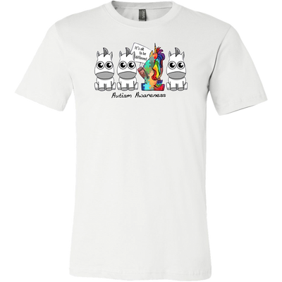 It's Ok To Be Different Shirts, Unicorn Shirt, Grey Shirts