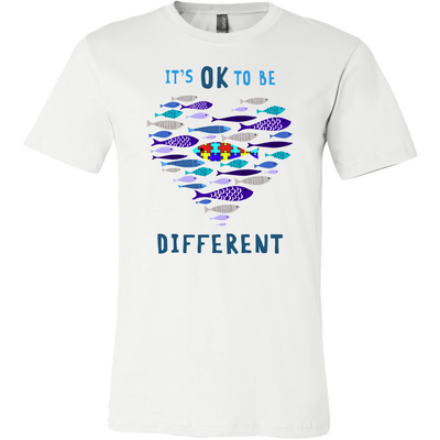 It's Ok To Be Different Shirts, Autism Shirt, White Shirts