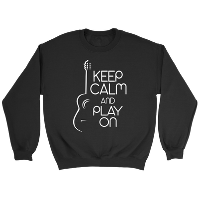Keep Calm and Play On Guitar Shirt, Guitar Shirt