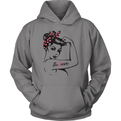 Believe-Rosie-the-Riveter-Shirt-breast-cancer-shirt-breast-cancer-cancer-awareness-cancer-shirt-cancer-survivor-pink-ribbon-pink-ribbon-shirt-awareness-shirt-family-shirt-birthday-shirt-best-friend-shirt-clothing-women-men-unisex-hoodie