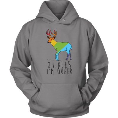 Oh-Deer-I'm-Queer-Shirts-LGBT-SHIRTS-gay-pride-shirts-gay-pride-rainbow-lesbian-equality-clothing-women-men-unisex-hoodie