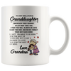 To My Beloved Granddaughter Love Grandma Mug, Granddaughter Mug